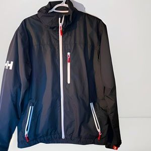Helly Hansen Mens Rain Windbreaker jacket, size medium.